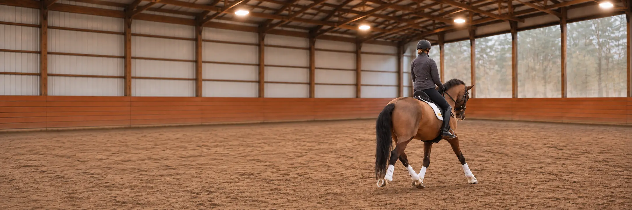 Horse and rider working in balance during a private dressage lesson at Seven Hills Training